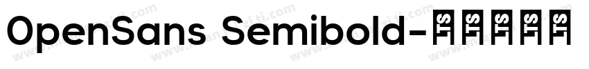 0penSans Semibold字体转换